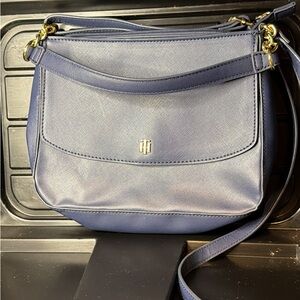 Tommy Hilfiger Navy Crossbody Bag with Gold Accents